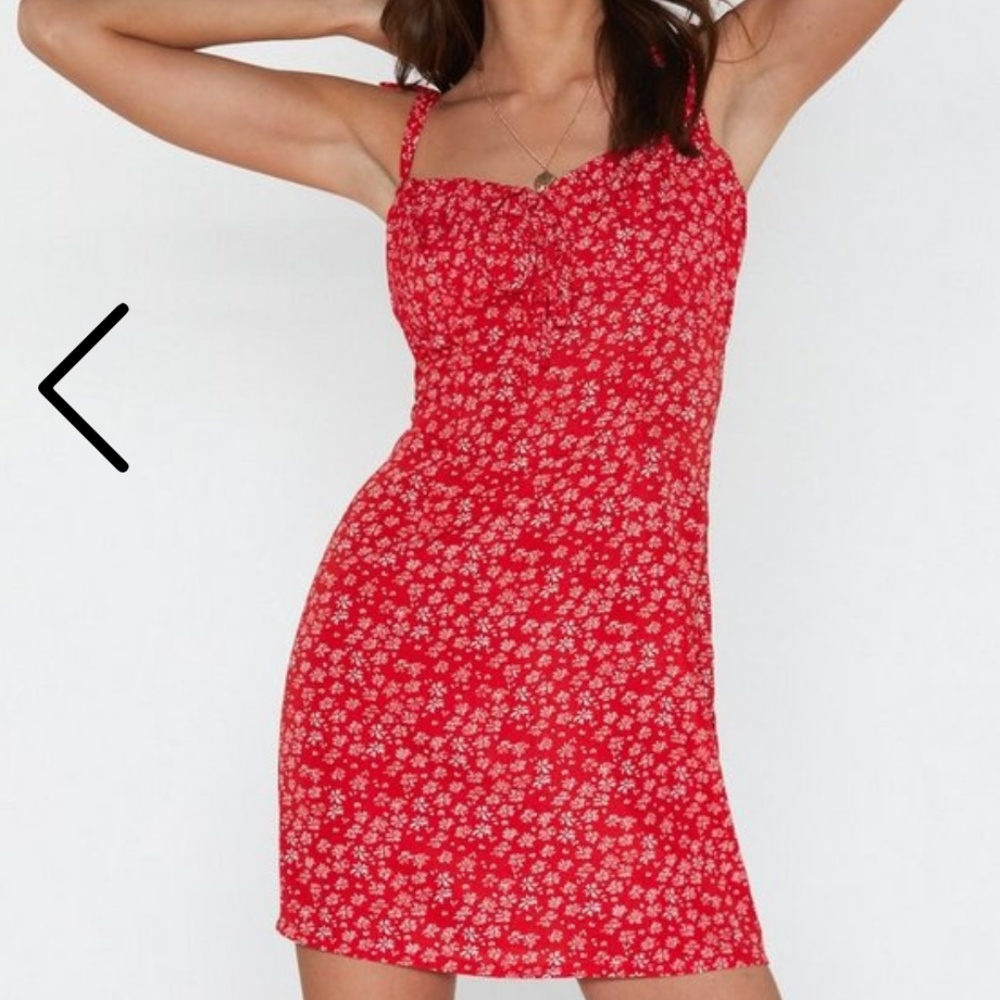 NASTY GAL Red Mini Dress